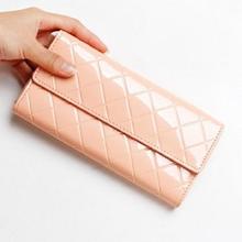 Fashion 2015 New Sale Hasp PU Leather Female Wallet Famous Brand Solid Color Women Clutch Casual