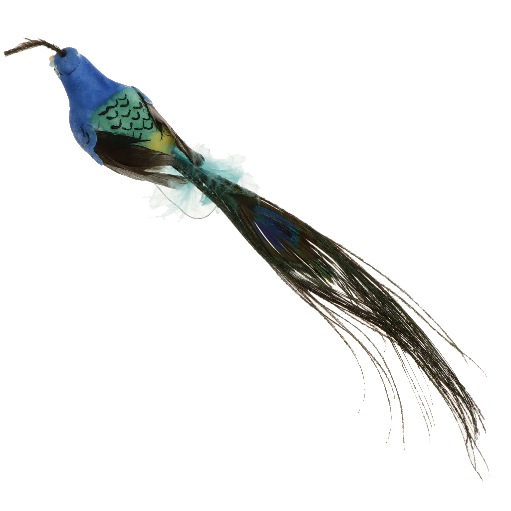 5 x Colorful Small Peacock Figurine Garden Sculpture Outdoor Landscape Decor