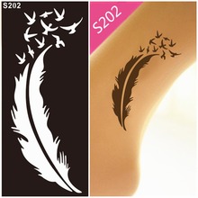Flower Temporary Tattoo Stencil Template Mehndi Henna Art Airbrush Painting Disposable Mehndi Stencils Templates Glitter