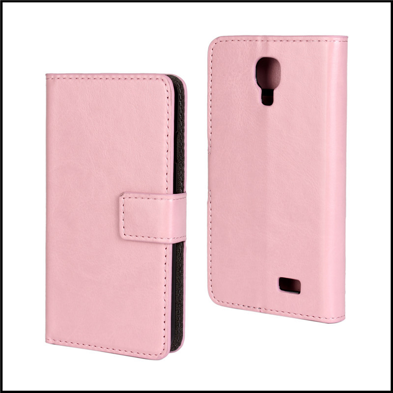 Retro Crazy Horse PU Stand Wallet Leather Case for LG F70 D315 Phone Cover with Card Holder + 50 pcs/lot