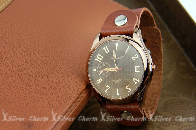 2013-Alibaba-Hot-Sell-Vintage-Brown-Leather-Band-Oversiz-Watch-for-Men-Quartz-Top-Layer-Unisex