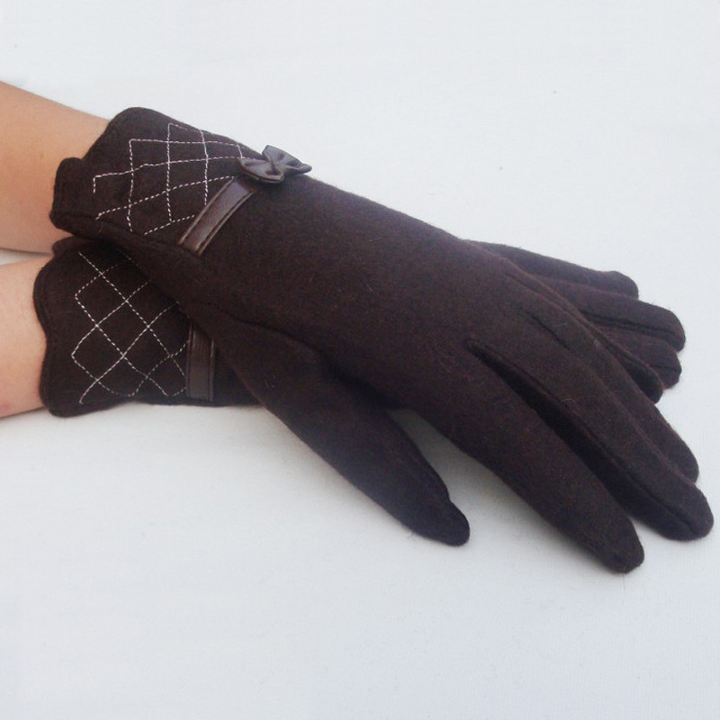 womens warm solid color dots striped five toe new 2016 gloves fashion stripe leather bow patchwork finger glove autumn winter warm womens warm solid color dots striped five toe new 2016 gloves fashion stripe leather bow patchwork finger glove autumn winter warm