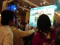 Interactive Dual touch foil Film through glass,65″ Interactive touch Foil