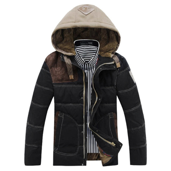 Бесплатная доставка парки для мужчин зима 2015 пальто горячая распродажа утка тонкий мода большой размер толстый мужской пуховик MC283