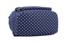 Brand new 2015 fashion women girls Canvas Backpack Polka Dot School Shoulder Bag Travel Rucksacks 