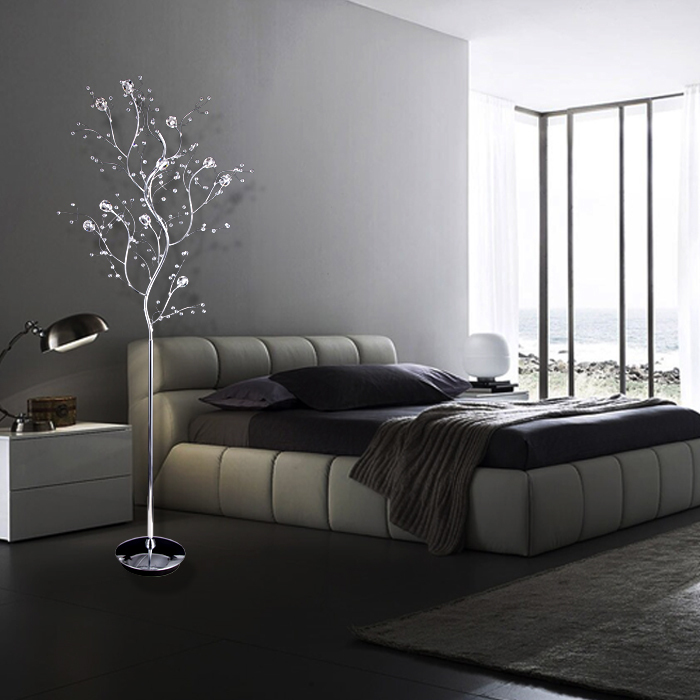 Branches cristal lampadaire salon chambre lampe de chevet moderne