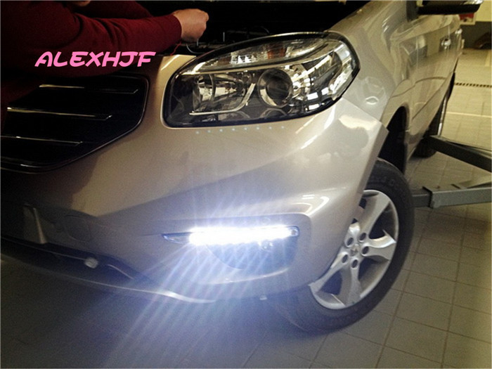 Super Bright Cree LED chips daytime running lights DRL at fog lamp cover for 2012~13 Renault Koleos 1:1 replacement, free ship