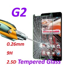 0.26mm 9H Tempered Glass screen protector phone cases 2.5D protective film For LG G2 D800 D801 D802