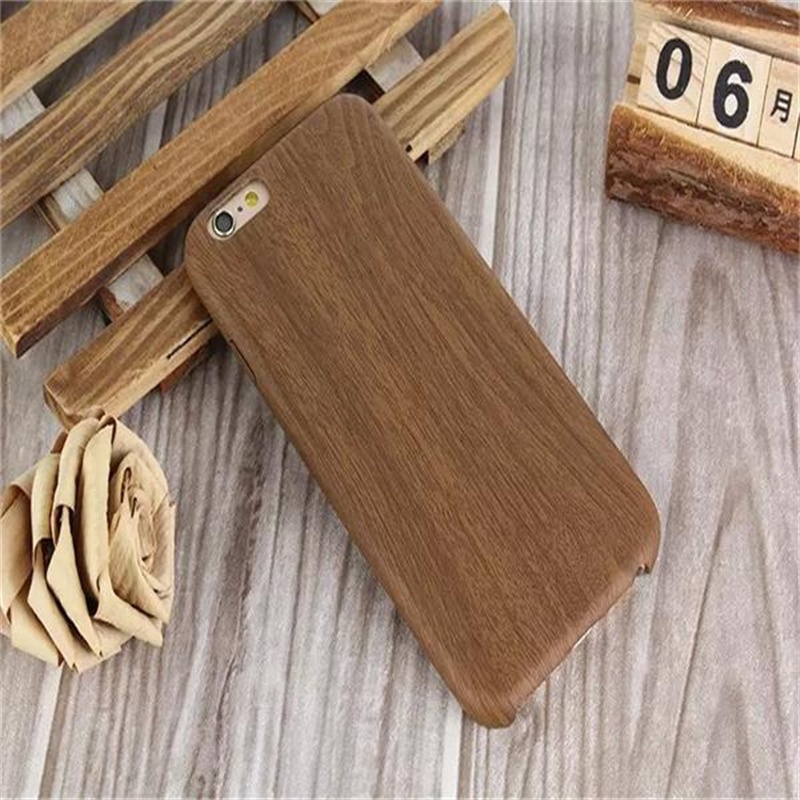 Hot For iPhone 6 Case Wood Pattern Back Cover Luxury High quality Leather Case For