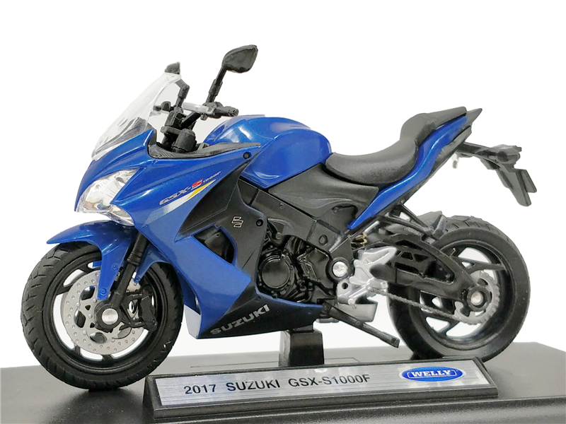 Welly 1 18 Suzuki Gsx S1000f 17 Blue Diecast Motorcycle Aliexpress