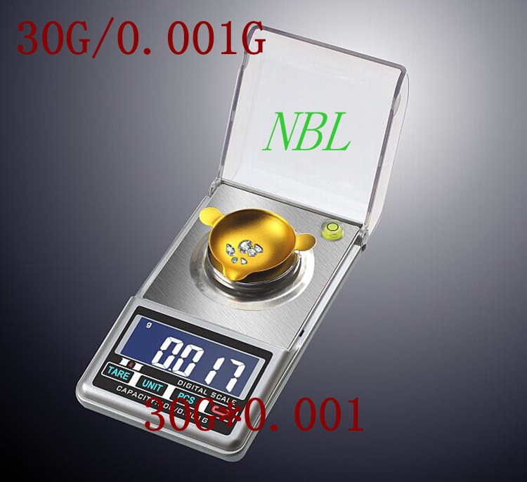 Original 30g x 0 001g Gram Digital Pocket Scale Jewelry Powder Grain Lab Diamond Carat Scales