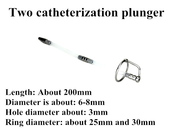 Adults men Two urethral catheterization rods,200mm catheter urethral,penis stimulation,urethral sound toys penis,urethra rod