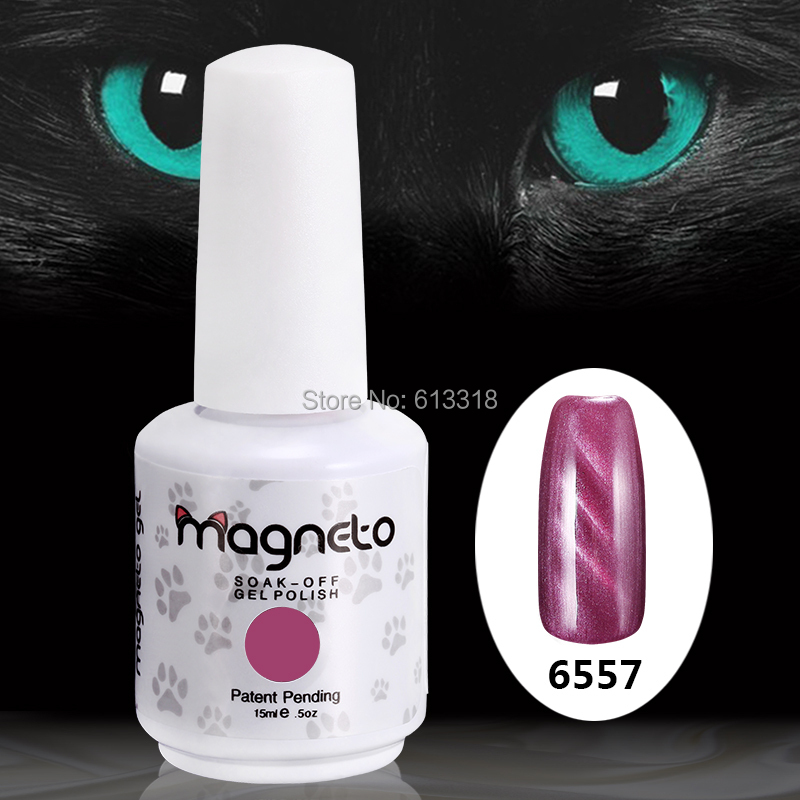Free shipping 24 PCS soak off Uv gel nails Magnetic texture Cats eyes gel Magnet stick