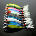 Hot Sale 10pcs lot 9CM Minnow Baits Hook Fishing Lure Fish Hard Bait Crankbaits Bass Tackle