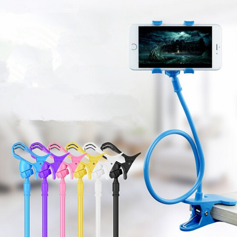 Remvoable Lazy Bedside Cell Phone Holder With Double Clips For All