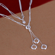 factory price top quality 925 sterling silver jewelry necklace fashion cute necklace pendant Free shipping SMTN153