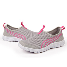 2016 breathable mesh shoes women fashion men casual shoes Zapatillas slip-on size men shoes walking flats