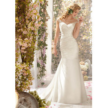 Mermaid Wedding Dress Off the Shoulder Floor Length Bride Dresses 2014 Vestido Autumn Winter Elegant Classical