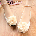 New Beautiful Lace Wedding Shoes Pink Blue Champagne Bridal Shoes Pearls Bandage Women Pumps Prom Party