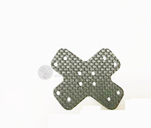 DIY pure carbon fiber reinforcing bottom plate for FPV mini drone cross racing QAV-R quadcopter frame