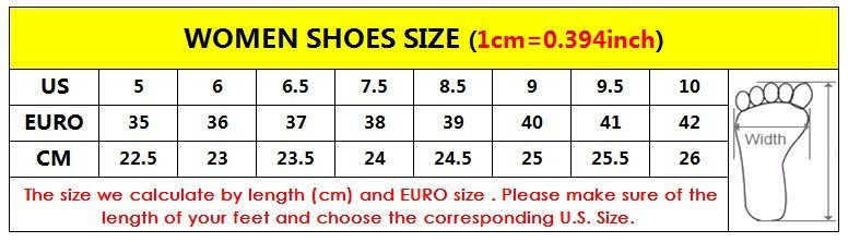 women shoes size