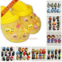 Free shipping,11-19pcs High Quality Cartoon PVC shoe charms /shoe accessories for clog/ Wristbands,Fit cor croc jibz,Party Gift