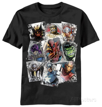 2014 new mens custom t shirts Marvel – Scatter Up printed t shirt high quality cotton fashion casual man clothing free shipping