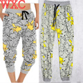 Pokemon Go Pikachu Pants Lounge Jogger Pajamas Sweatpant Slacks Drawstring Pants Cosplay WXC