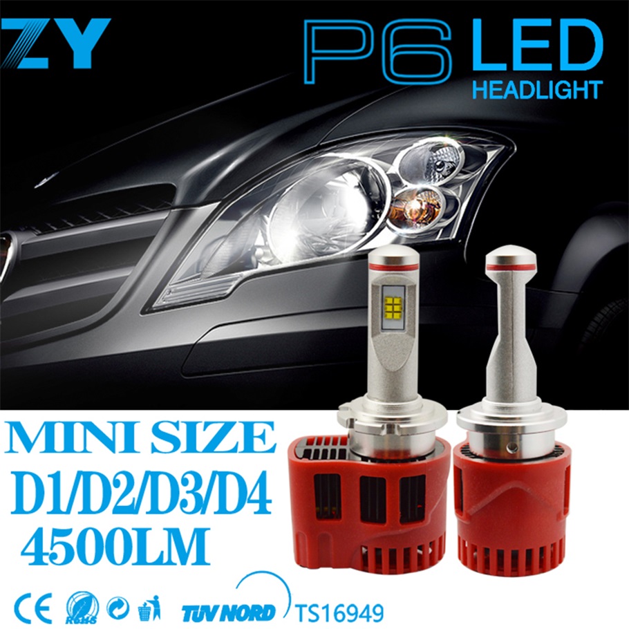 New 2pcs 45W 4500LM Car LED Headlight Conversion Kit D1/D2/D3/D4 Replace Bulbs headlight lamp 6000k Hot Selling