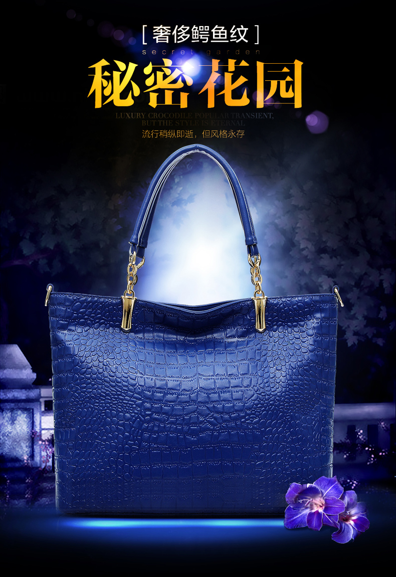 2015 Fashion Brand GENUINE LEATHER Handbag Women Vintage Tote Cow