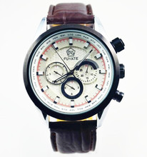 Fuyate personalida 6 agujas del calendario comercial reloj mecánico completamente automático para hombre de hombres reloj j191