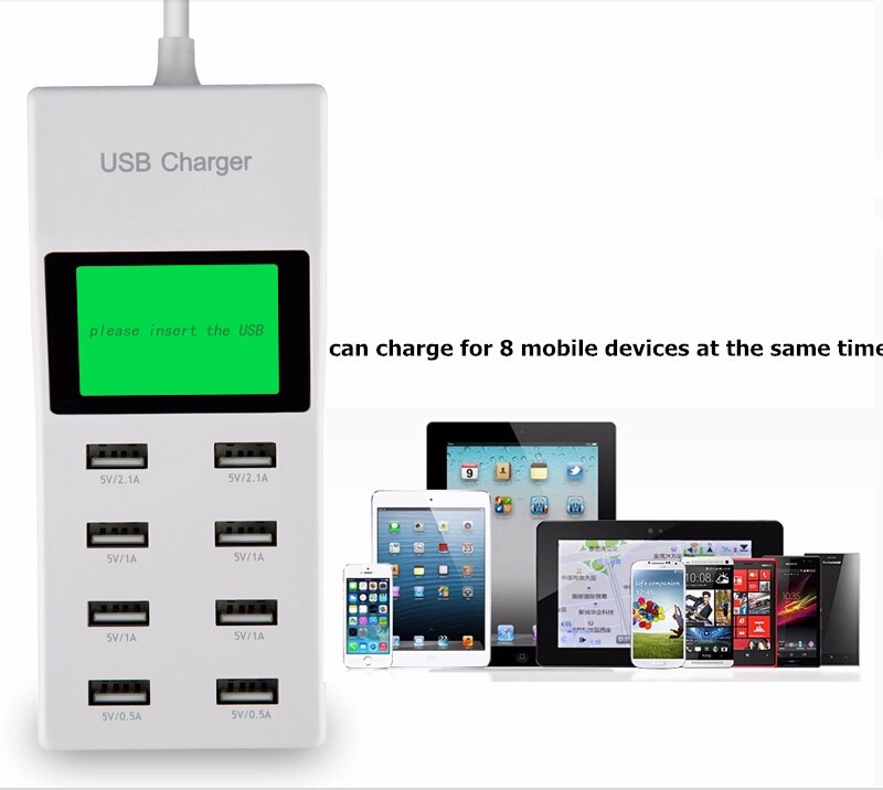 US-EU-UK-Multi-8-Usb-Ports-Charger-with-Lcd-Screen-Dc-Voltmeter-Smart-Wall-Charger-for-Yotaphone-2-Doogee-X5-S6-18650-Cell-Phone (14)