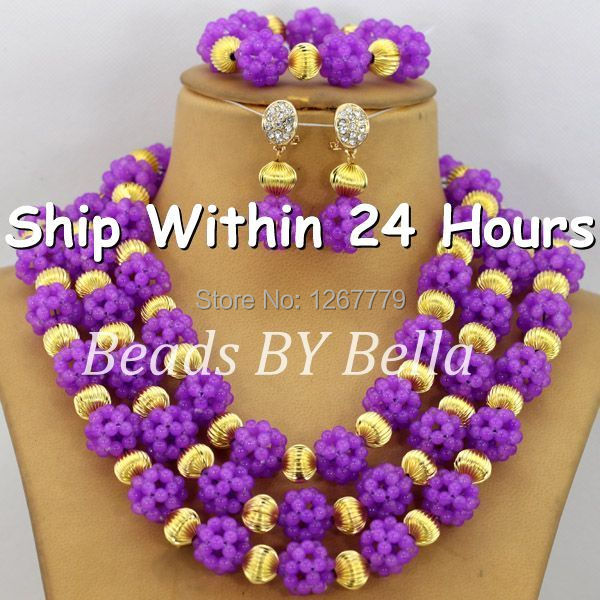 Lovely Nigerian Wedding African Beads Jewelry Set Crystal 2014 New African Coral Beads Jewelry Set Wedding Free Shipping ABJ820