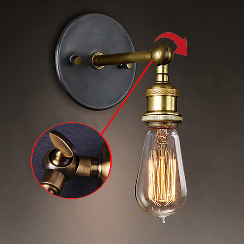 Louis Poulsen Sconce Wall Lights Vintage E27 Plated Loft Iron Wall Lamp Retro Industrial Bathroom Stair Antique Lamp Luminaria