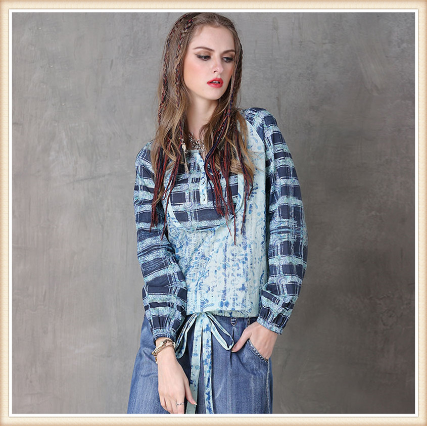 Women-Blouses-2016-Yuzi-may-Vintage-New-Cotton-Shirts-V-Neck-Digital-Printing-Loose-Blouse-Women