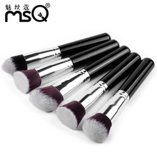 Free Shipping MSQ Brand Professional High Quality 10pcs Synthetic Hair Cosmetic Makeup Brush Sets For Fashion