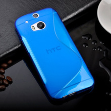 M 8 S Line TPU Matte Soft Gel Rubber Back Cover Cases for HTC One M8