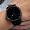 2016 Unisex Simple Style Leather Strap Watches Men Watch For Lovers Black Brown Lady Quartz Sport