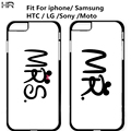 Mr Mrs Couple Case mobile Phone Cases Cover For Iphone 4s 5s 5c 6s 7 6plus