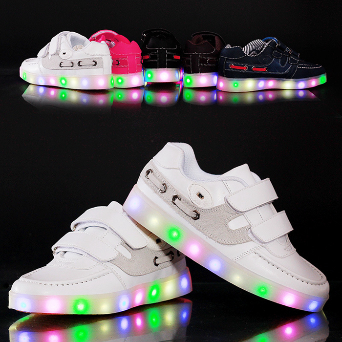 Children LED Shoes Sneakers For Kids Boys Girls LED Lights For Shoes ...