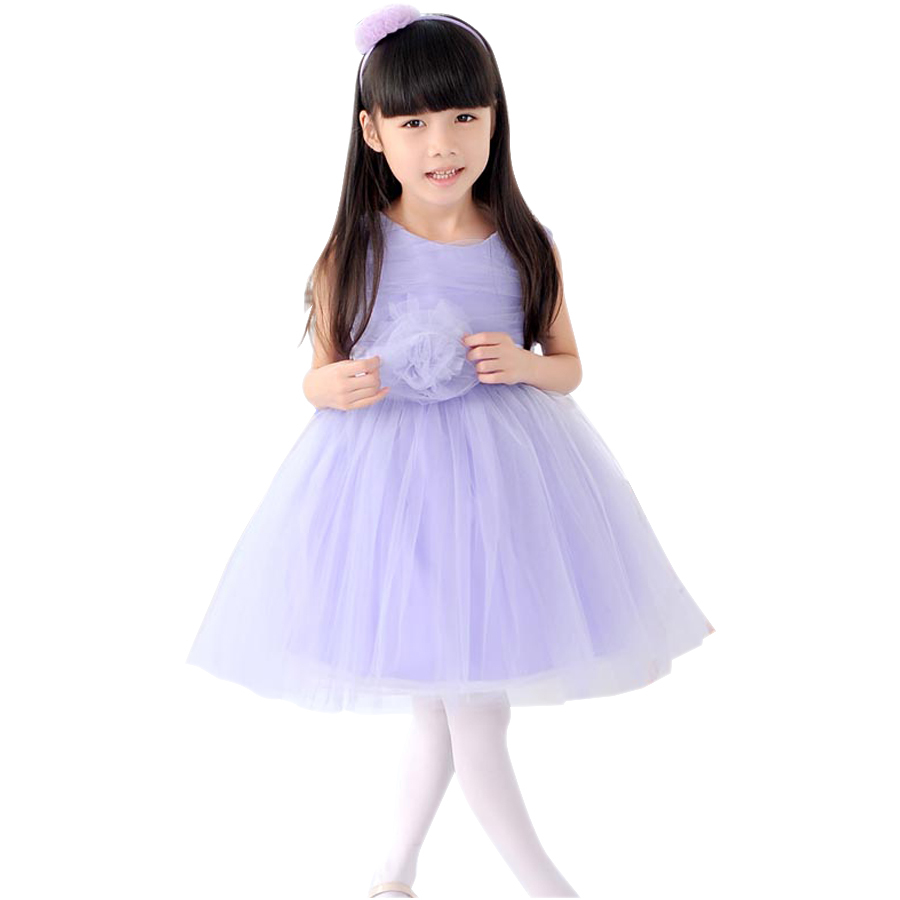 ... Dress Formal Princess Purple Puff Flower Girl Dresses For Weddings