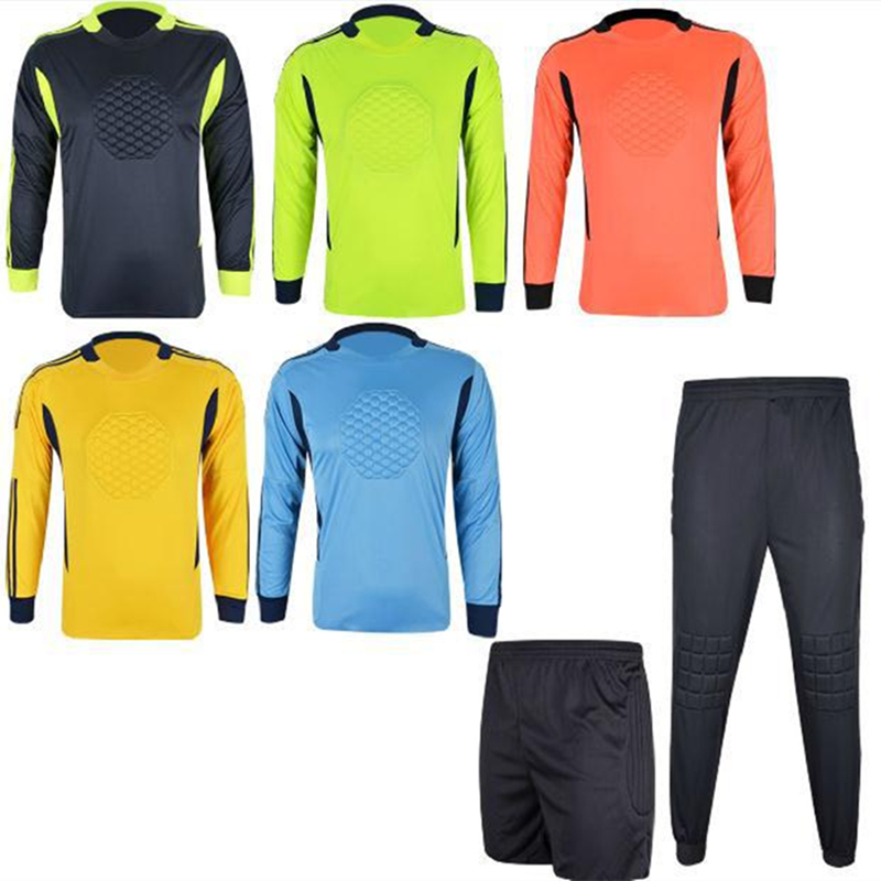 2015 HOT TOP Thailand Quality 7 Colors Soccer Jersey MEN Football Goalkeeper Soccer Uniforms Training Pants Doorkeepers