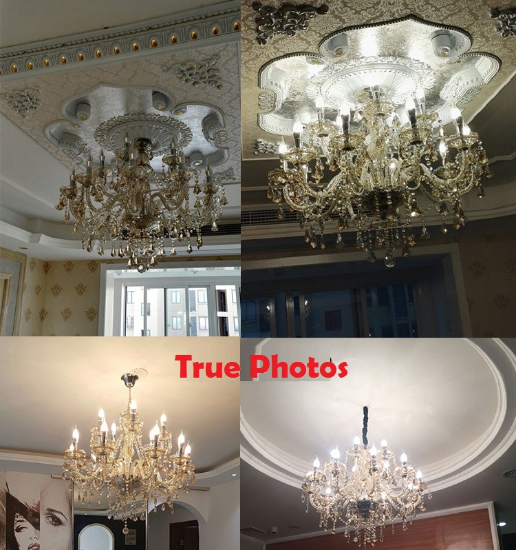 Description Picture 2 of itemModern Crystal Chandelier Living Room lustres de cristal Decoration Tiffany Pendants and Chandeliers Home Lighting Indoor Lamp
