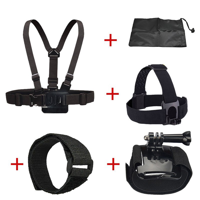 Camera-SJ5000-SJ4000-Gopro-Accessories-Set-Chest-Harness-Head-Wifi-Strap-Mount-Kit-Go-pro-Hero2