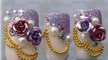 Beautiful Unique Design Women 1m Nail Art Tips Metal Glitter Striping Ball Beads Chain Decorations 3D
