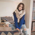 Fashion Knitted Woolen Warm Scarf Autumn And Winter Women Wraps Muffler Color Mixed