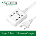 MyGeek UK EU Plug Mobile Phone Charger Desktop Adapter for iphone 5 6 7 plus samsung