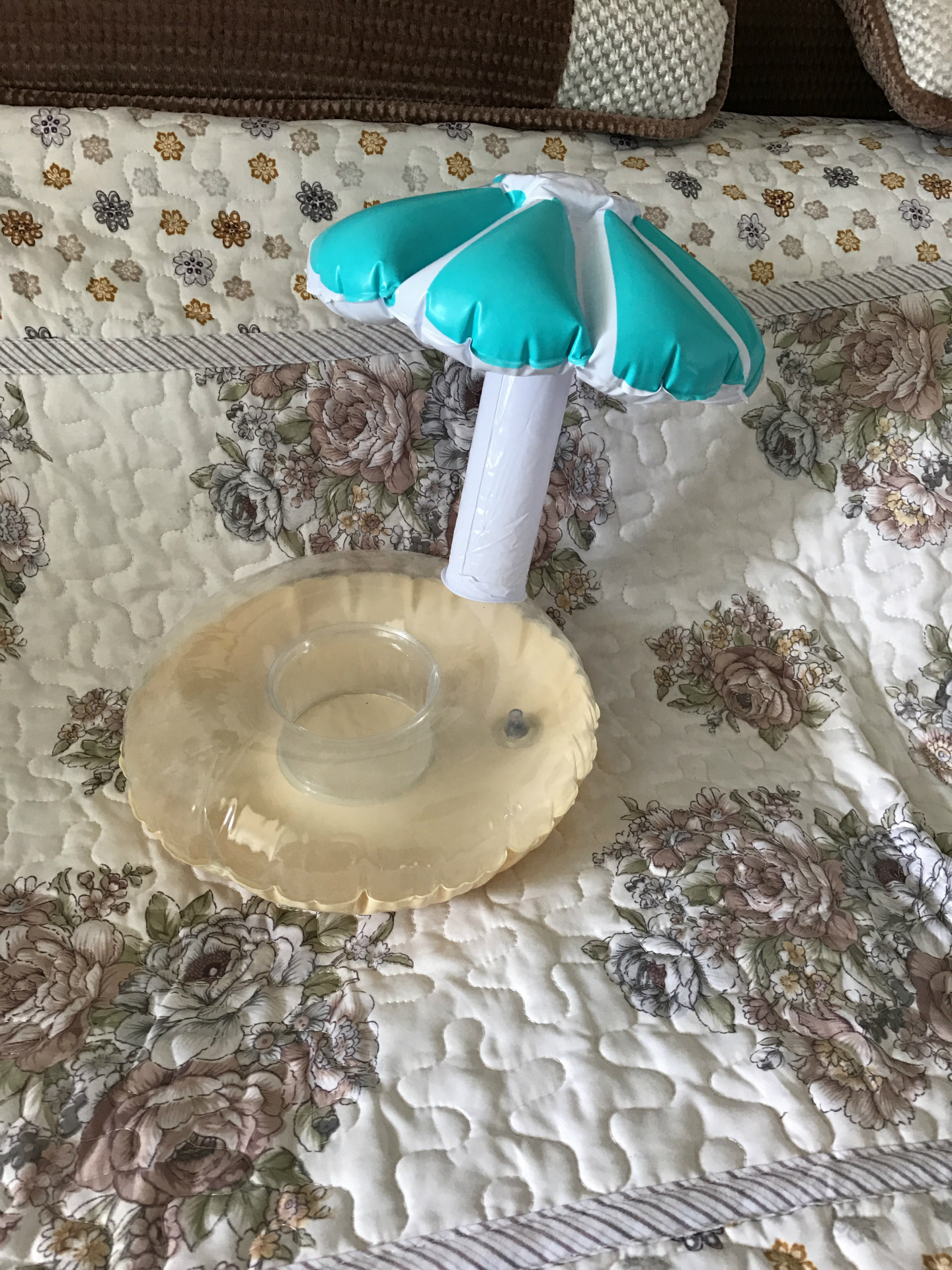 2021 Inflatable Umbrella Drink Cup Holder Inflatable Floating Umbrella