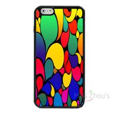 For iphone 4/4s 5/5s 5c SE 6/6s 7 plus ipod touch 4/5/6 back skins mobile cellphone cases cover Abstract Colorful Water Drops