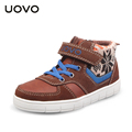 2016 UOVO knitting fabric kids shoes children sport shoes autumn winter flat sneakers for girls boys